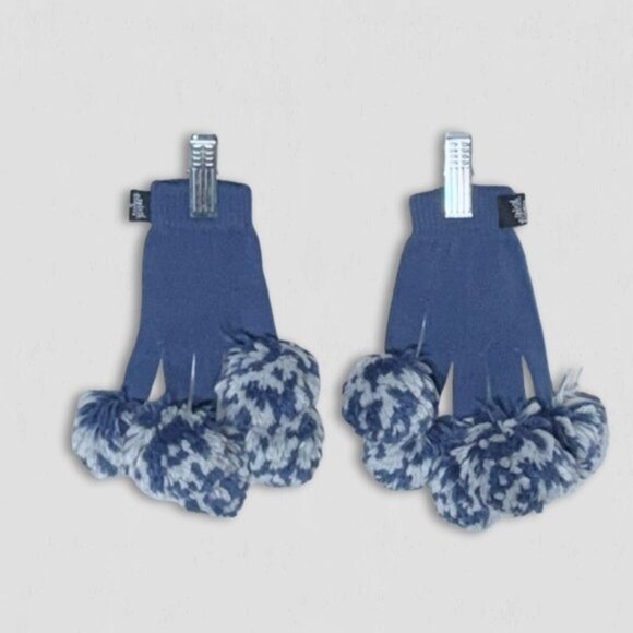 NFL Indianapolis Colts Spirit Fingers Gloves Pom Poms Blue/White - Picture 2 of 4